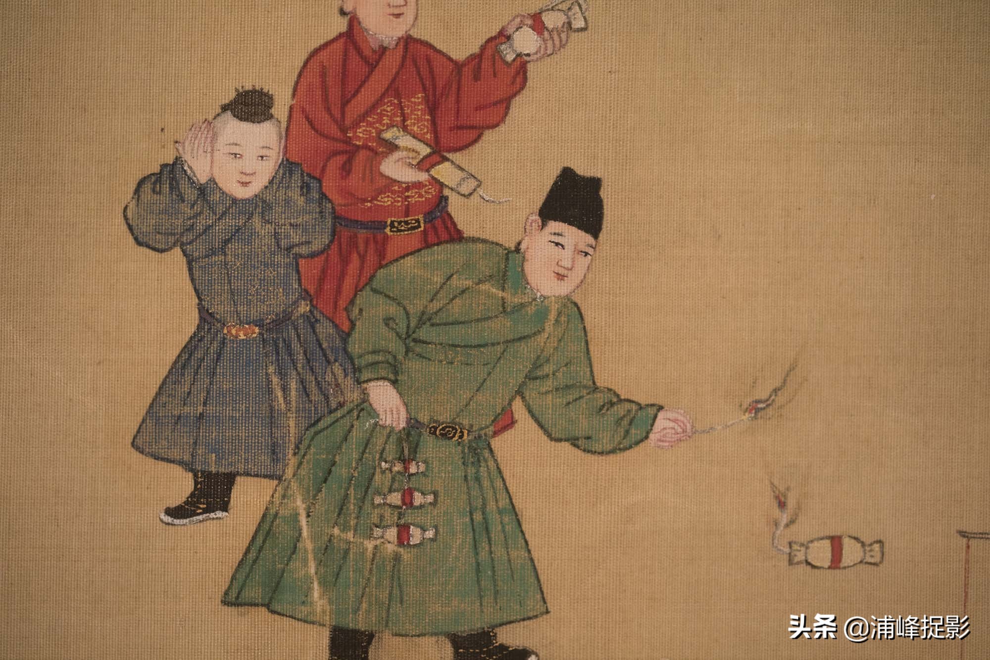 明朝皇帝出土古画,一幅明朝皇帝的古画