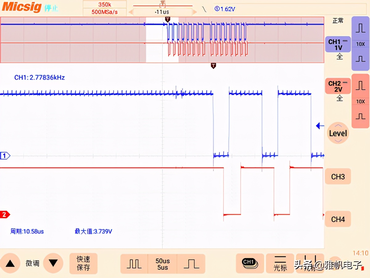 麦科信示波器使用感受,麦科信示波器4个通道怎么一起用