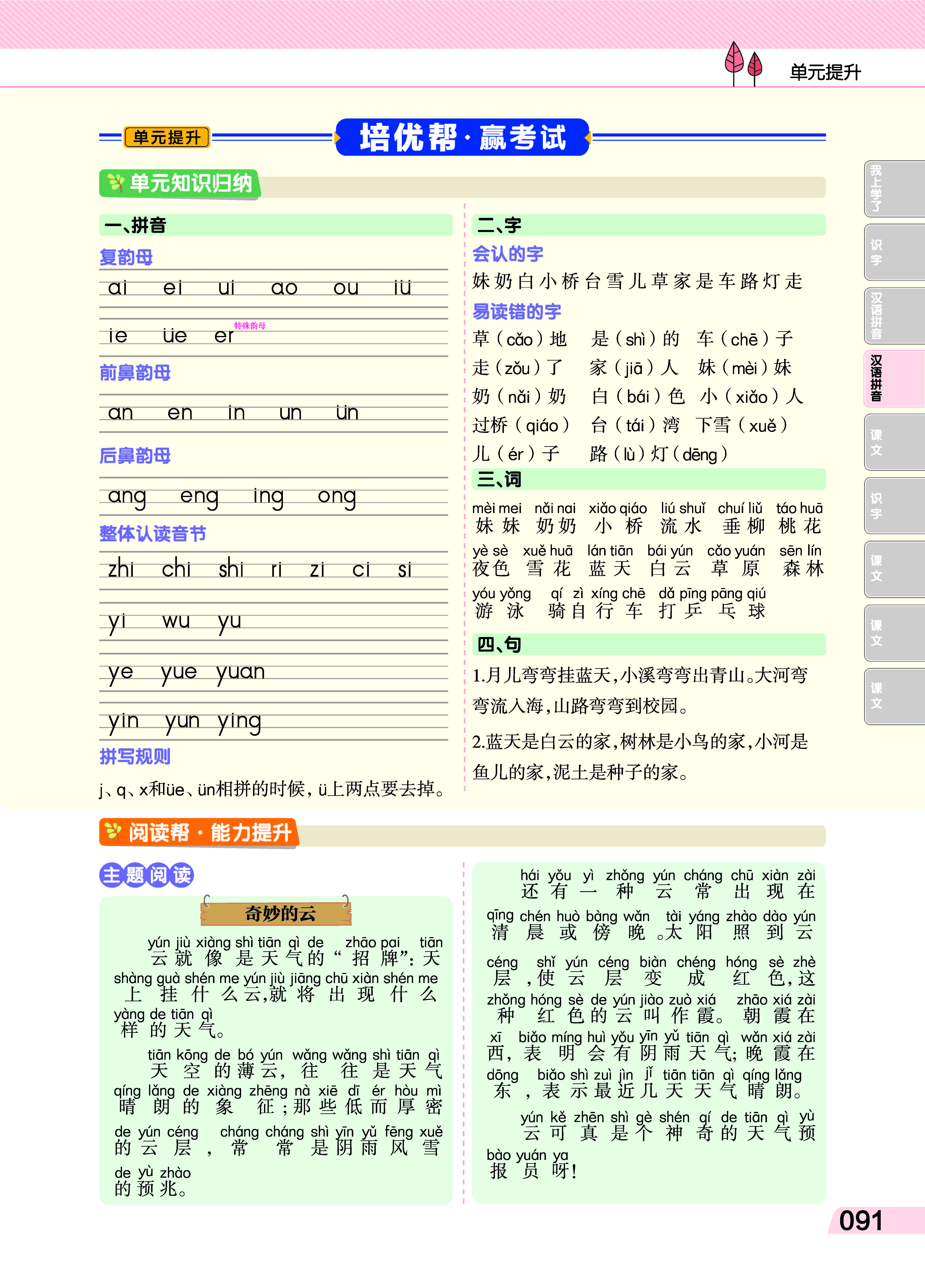 小学汉语拼音拼读方法及技巧,汉语拼音的拼读规则和拼写规则