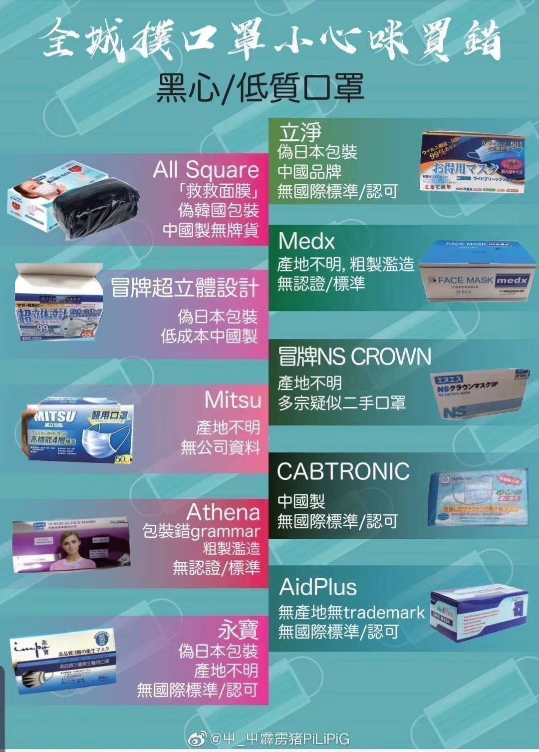 不要买的假口罩,下架的口罩是不是都是假的