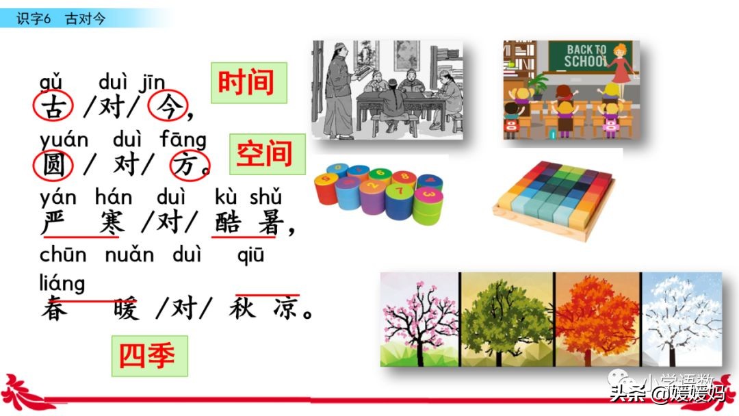 一年级下册语文识字6古对今意思,一年级下册语文识字6古对今笔顺