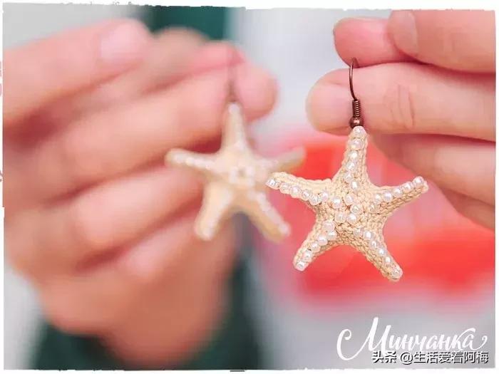 钩针编织时尚首饰项链视频教程,柠檬耳环钩针图解