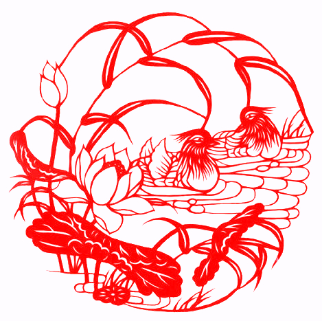 对称图形剪纸窗花,民俗窗花介绍