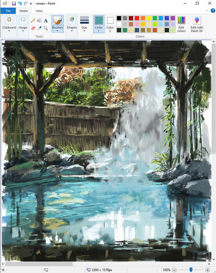 没有理由不画画！看大神用电脑自带工具搞创作