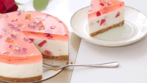 玫瑰芝士蛋糕步骤,原味奶油芝士蛋糕做法