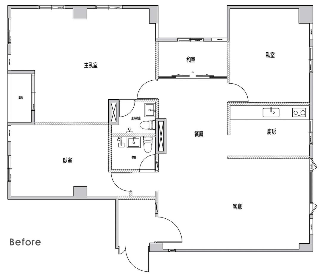 任性屋主！台湾132㎡西晒老宅这样改造，2人1猫共享新生活
