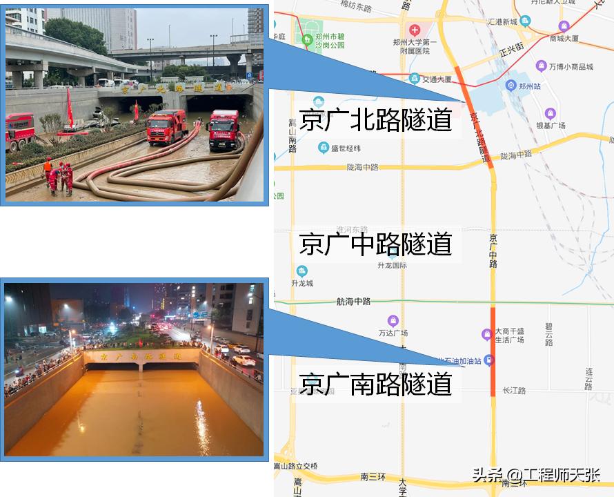郑州京广路隧道被淹为什么不排水,郑州隧道被淹是因为泄洪吗