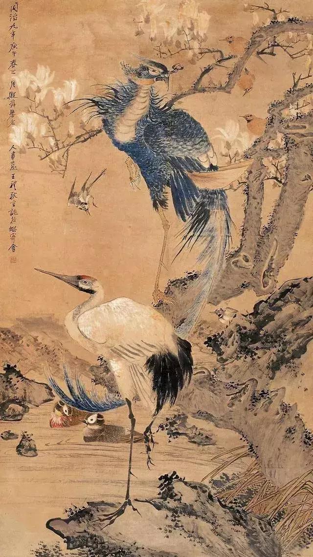 潘天寿100幅花鸟画欣赏,潘天寿花鸟画构图法
