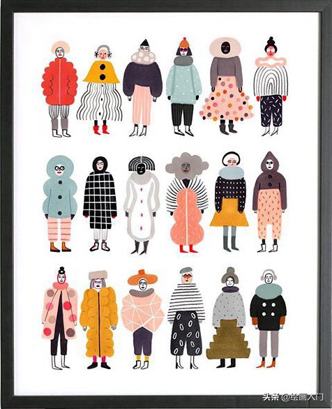 关于《童年》的插画作品,童年我和姥姥手绘插画