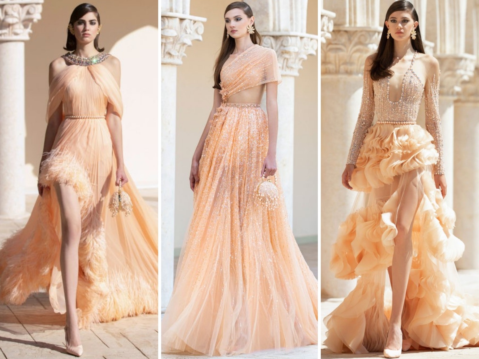 georgeshobeika高定秀红色,georgeshobeika2023春夏高定