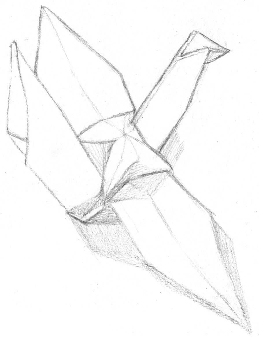 纸鹤的画法大全,简单易学的纸鹤教程