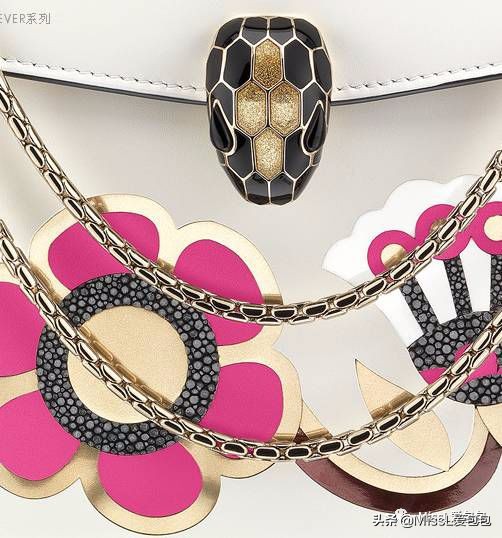 宝格丽bvlgari白色包,宝格丽带钻包包必买经典款