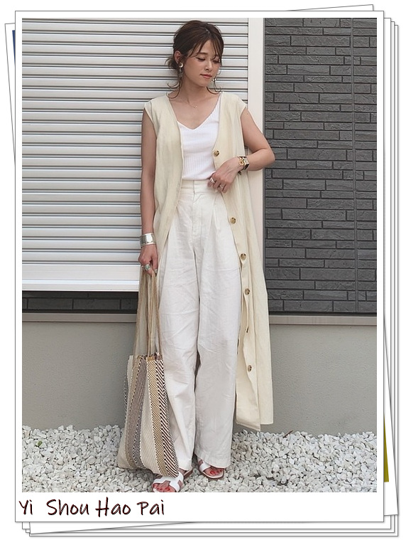 优衣库的白色裤子,优衣库白色摇粒绒裤子搭配