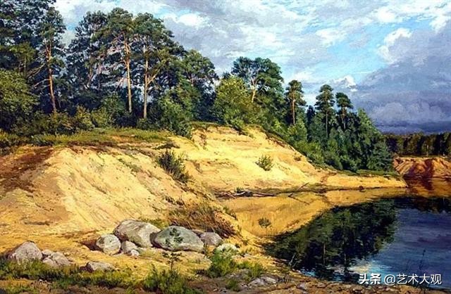 最美的俄罗斯风景油画作品欣赏,寂静粗犷的俄罗斯风景油画欣赏