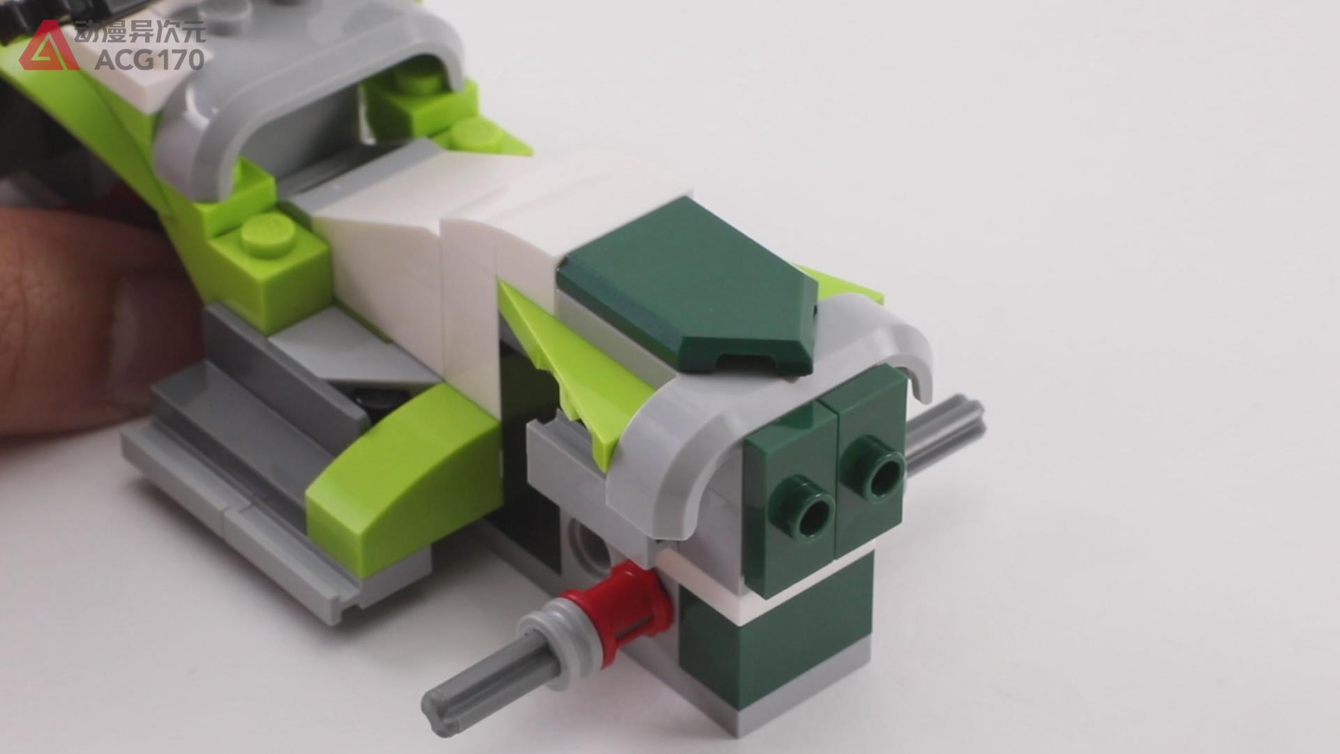 乐高积木简单的飞车,乐高积木火箭变形