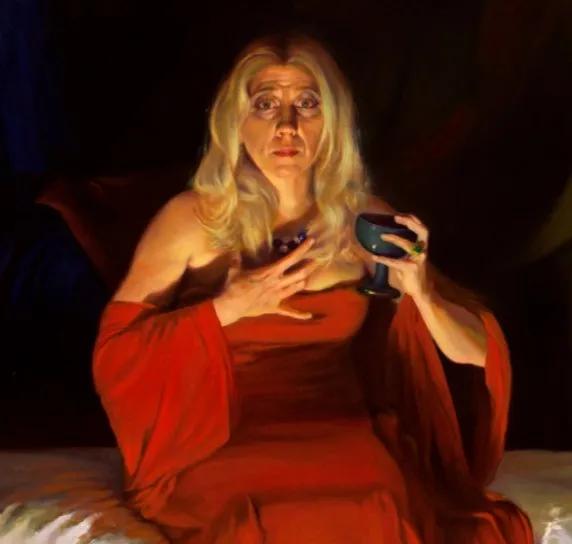 半成品看上去也如此精彩：美国画家路易斯的肖像作品