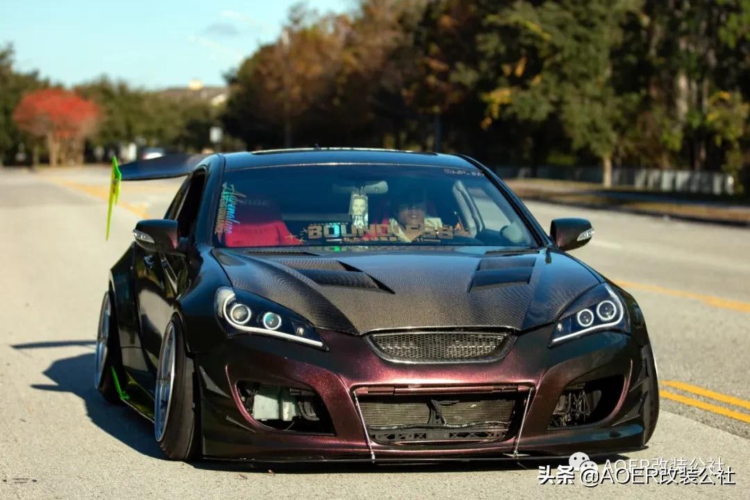 现代劳恩斯酷派2.0t爆改,现代劳恩斯酷派改装图片大全