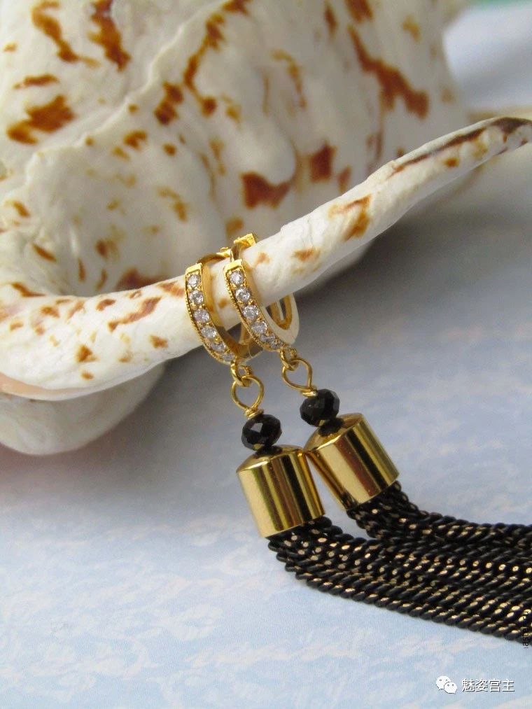 珍珠流苏耳环制作教程,流苏耳环做法教学视频