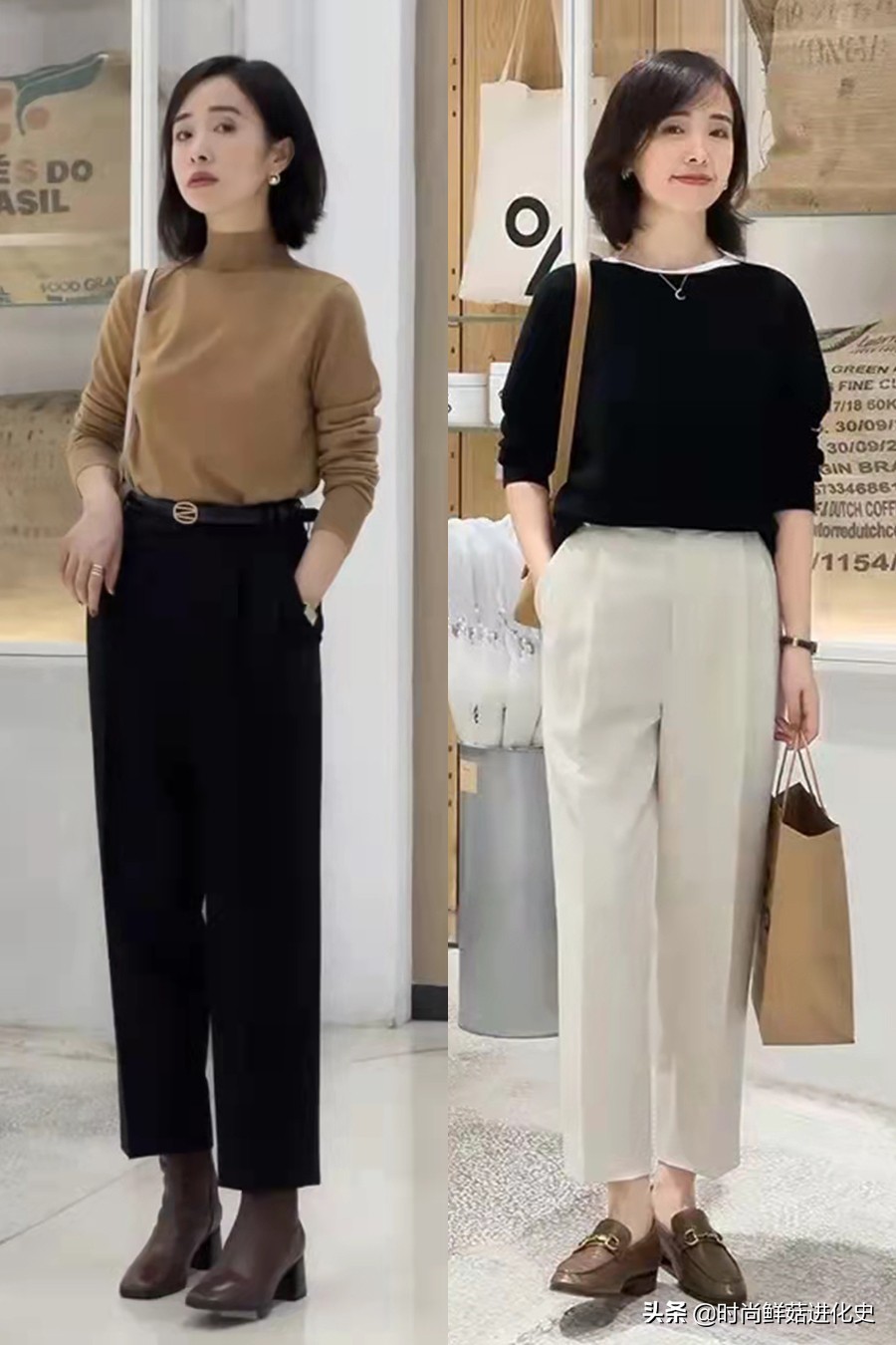 50岁高档女羊绒衫内搭,40岁女人洋气羊绒衫