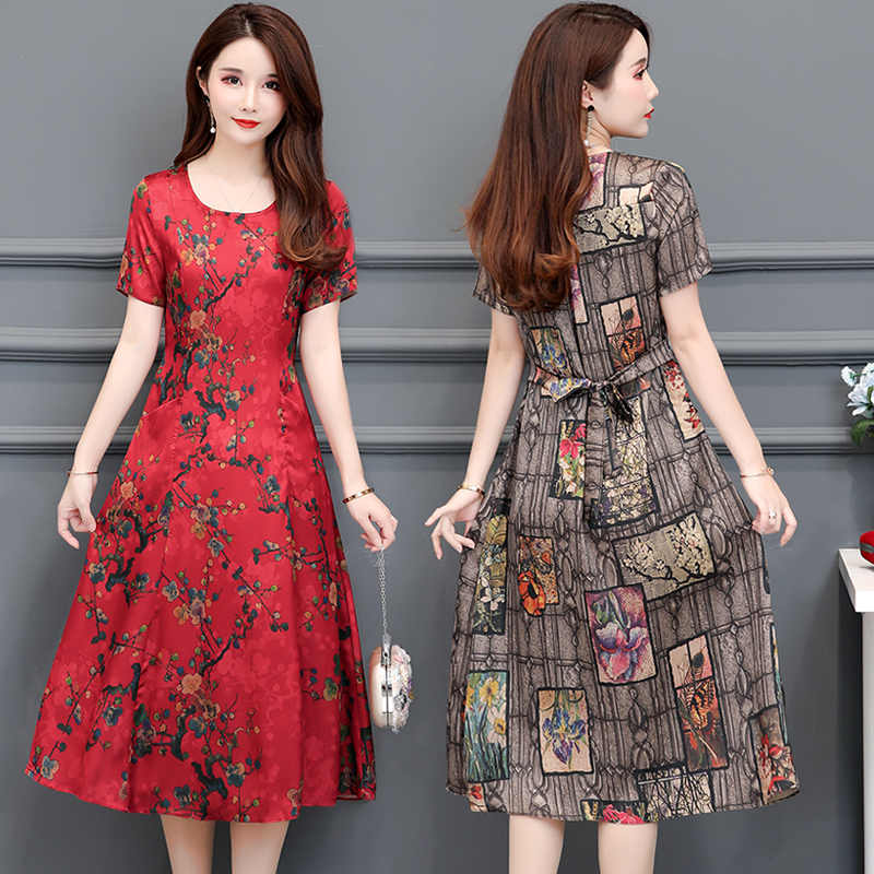 大码婉约连衣裙,优雅端庄又洋气的连衣裙