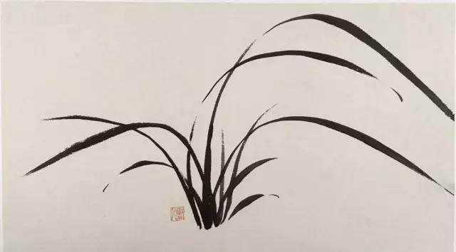 国画兰花绘画图,简单国画兰花画法教程