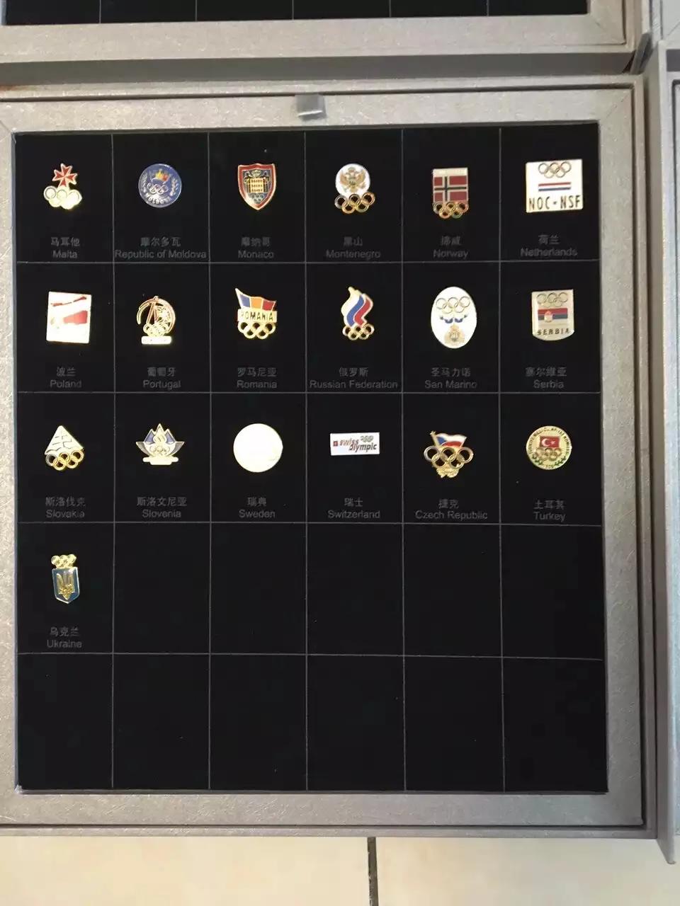 世界各国国徽亚洲徽章,全国都有的奥运徽章