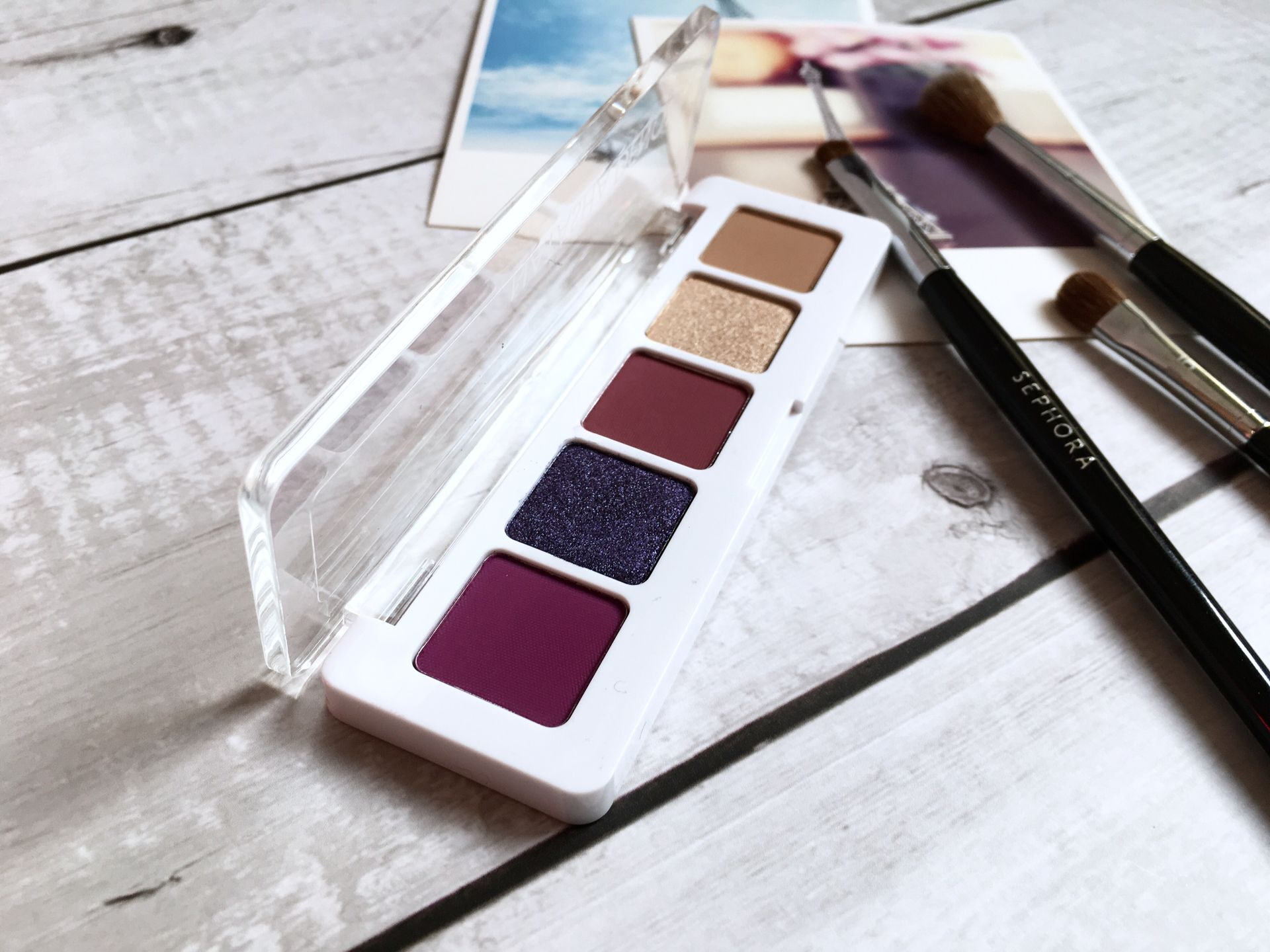 natashadenona迷你5色眼影盘教程,natashabrzone古铜盘眼影试色