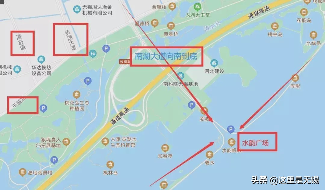 无锡网红打卡地太湖明珠大堤,无锡网红打卡地江尖公园