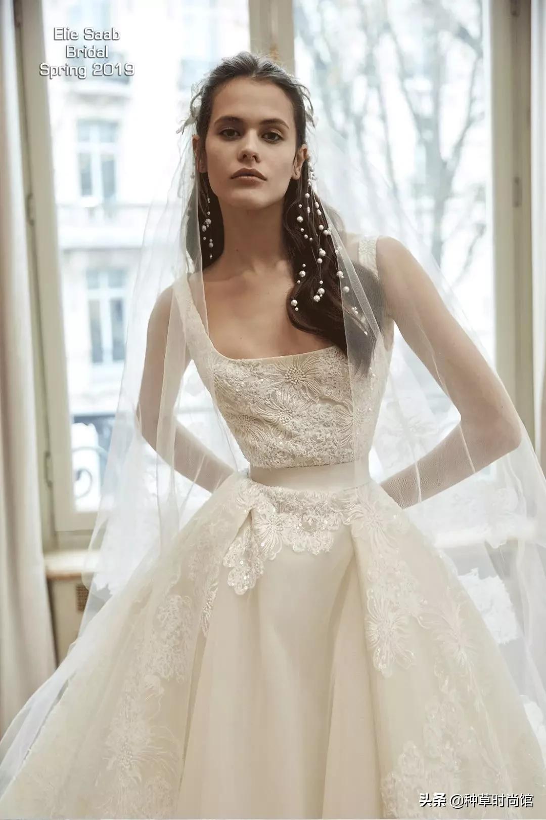 各大明星结婚的婚纱,2019明星婚纱
