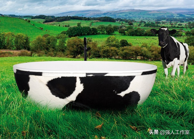 带浴缸的整体浴室卫生间,独立式超长款浴缸