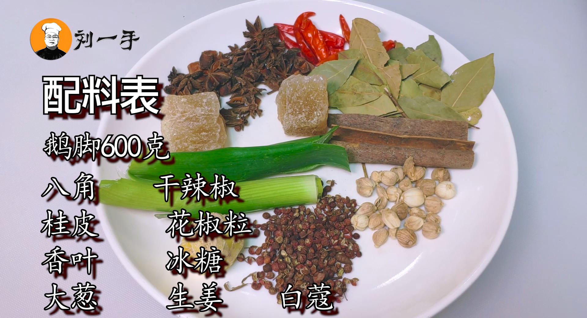 潮汕卤水鹅掌配方,美食教程卤水鹅掌翼的美味做法