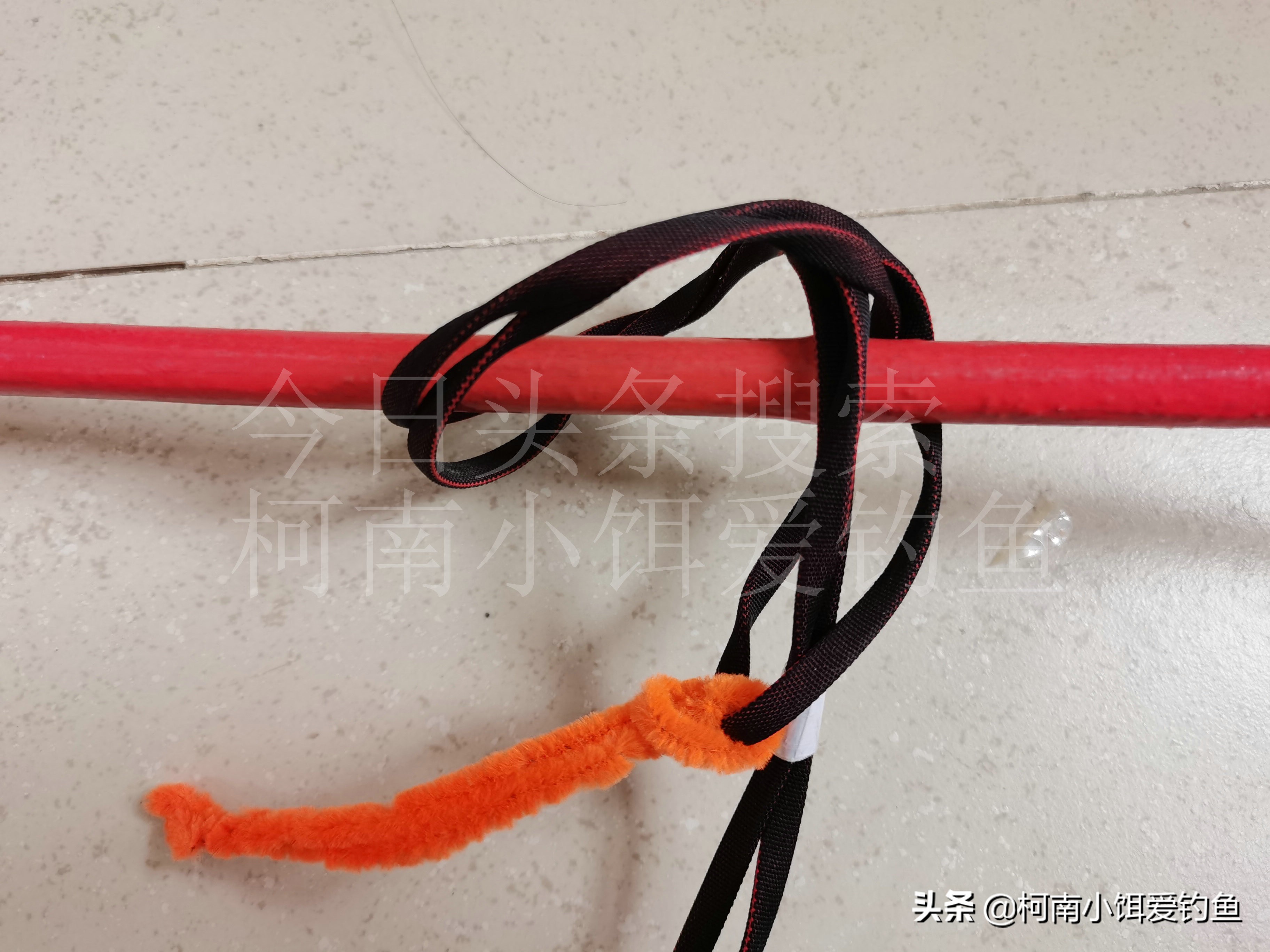 钓鱼主线打结方法,钓鱼鱼线怎么打结方法图解