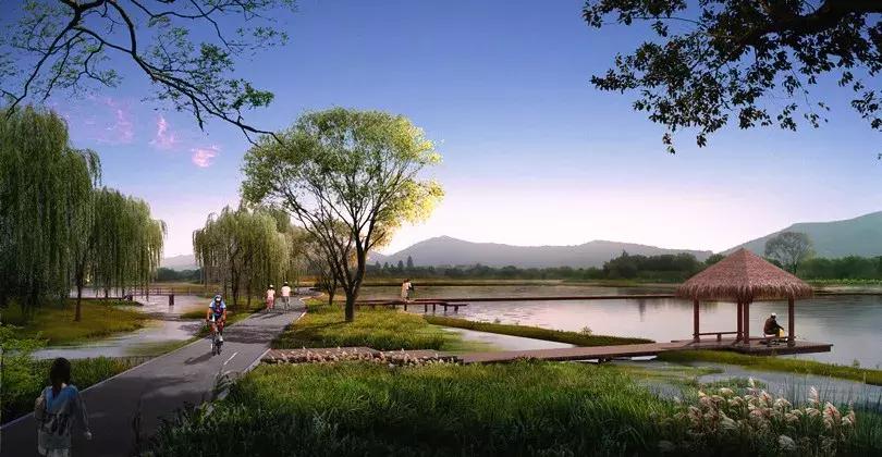 杭州西湖区足球场,富阳的湖