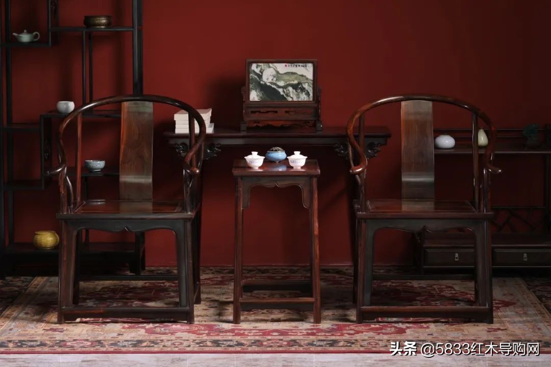 清式红木家具雕花,刺猬紫檀红木家具中式圈椅