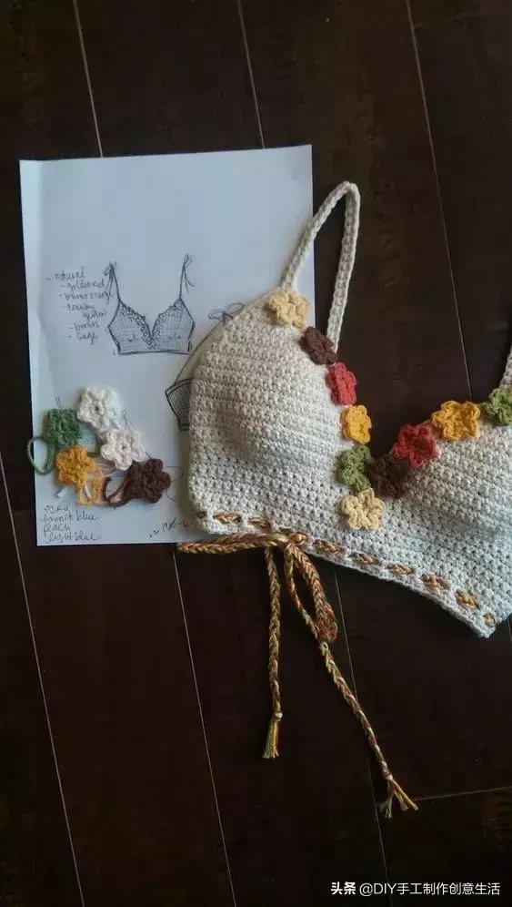 夏天来了，一定要钩一套给自己，有钩织教程