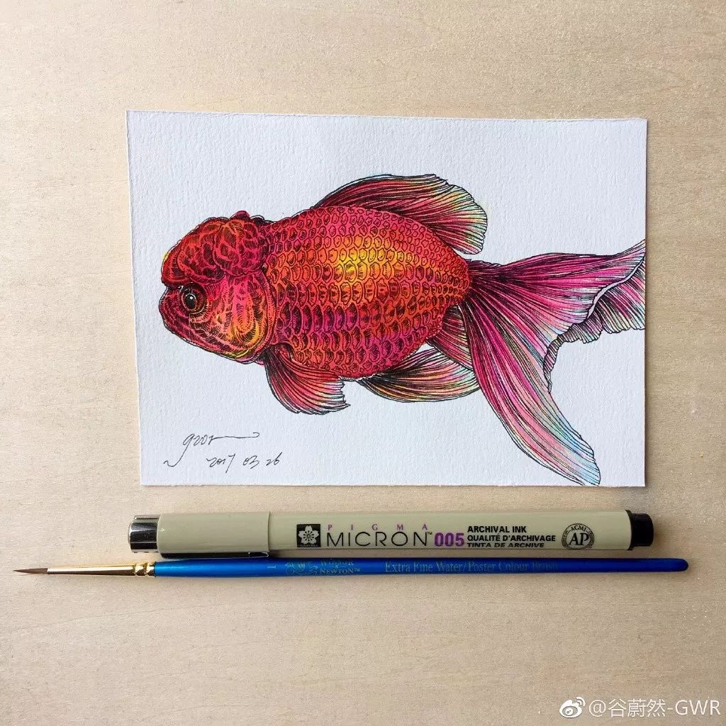 简单针管笔手绘花,简单易学针管笔手绘