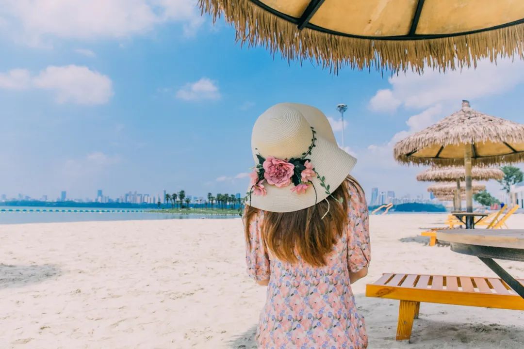 在海沙里打滚,东湖内藏着武汉“小巴厘”