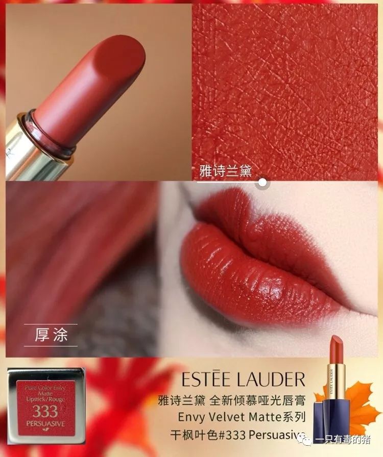 10支大牌口红必买色号,秋冬必备36支棕色调口红合集拿去