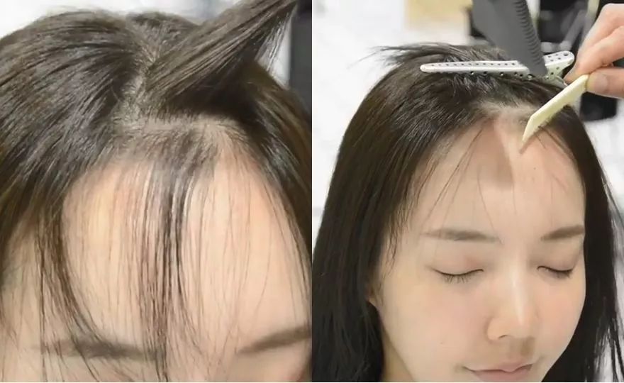 发型师必学的几款刘海教程,韩式八字刘海吹头发方法