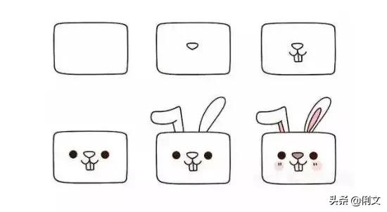 简笔画小动物100种可爱幼儿园,6-12岁儿童绘画简笔画小动物