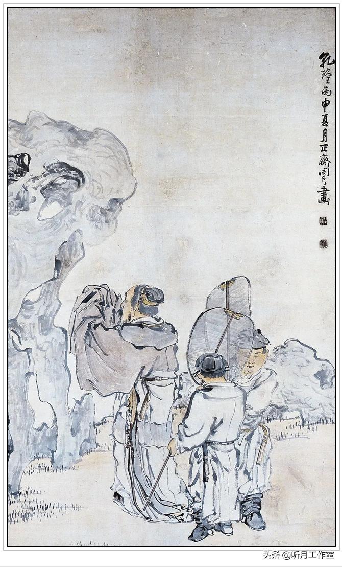 有幅清朝时期的人物画,晚清民国神仙人物画欣赏