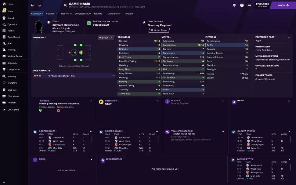 fm2021开档必签球员推荐,fm2021开档必签年轻妖人