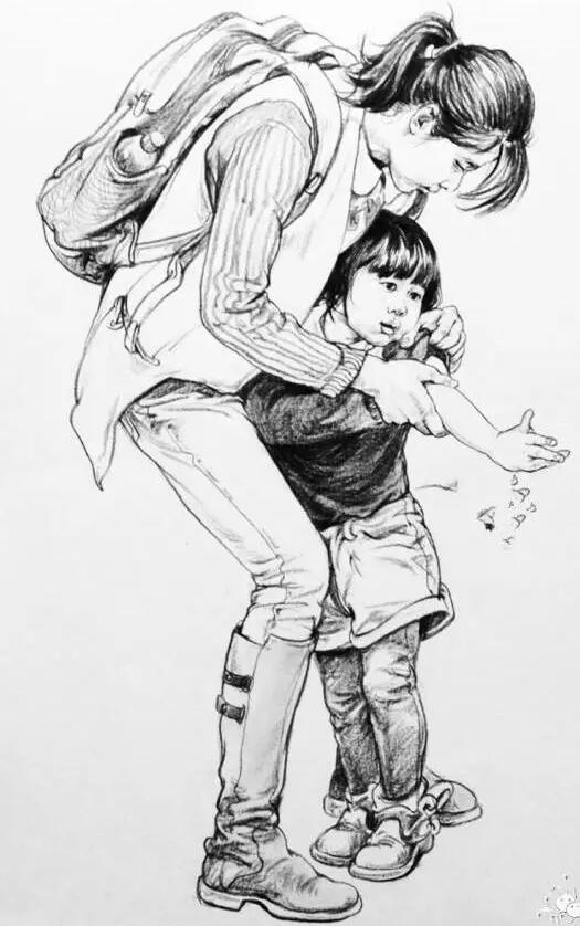 速写创作思路默写的技巧,简单生动的速写动态默写