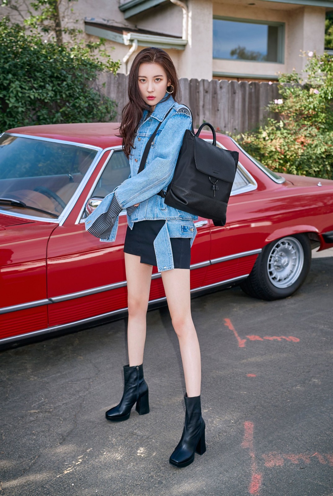 宣美heartburn碎花白裙子,宣美粉色碎花裙