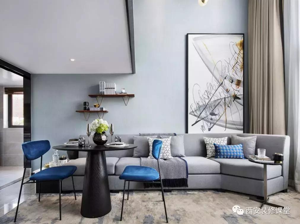 简单电视墙加柜子,沙发墙隔板