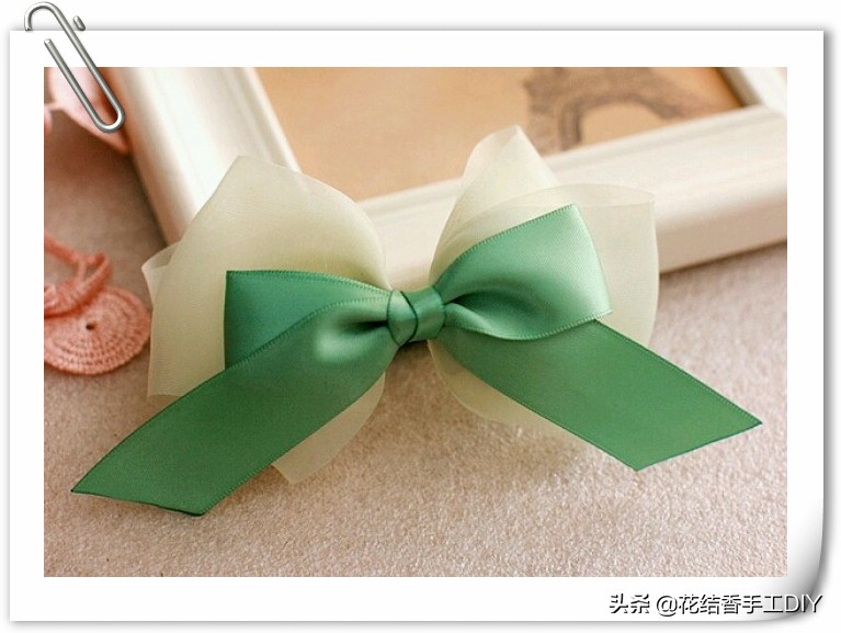 布艺发饰三层蝴蝶结发夹鸭嘴夹,手工制作蝴蝶结发饰教程