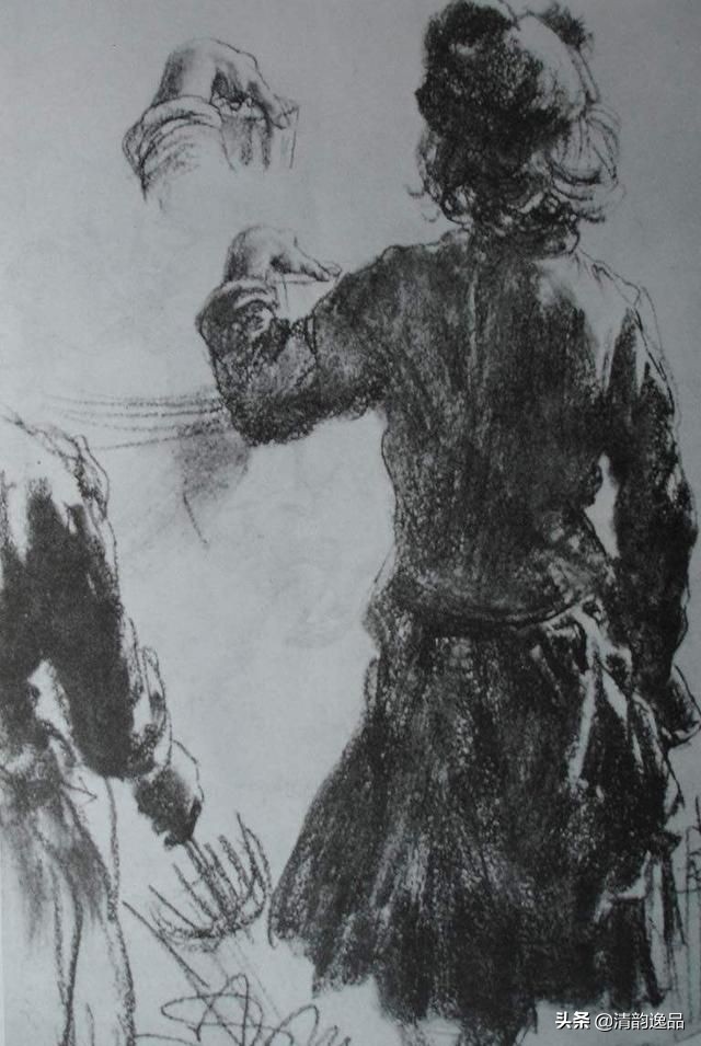 世界公认素描第一名门采尔,阿道夫门采尔素描作品