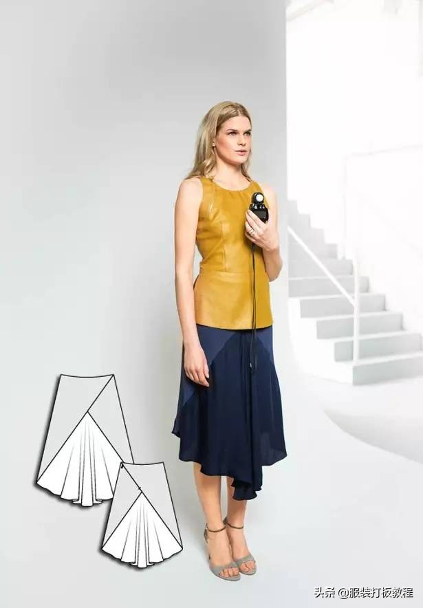 时装设计图手绘教程,服装制版图案大全