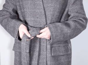 大衣腰带显瘦,大衣腰带的7种系法简单