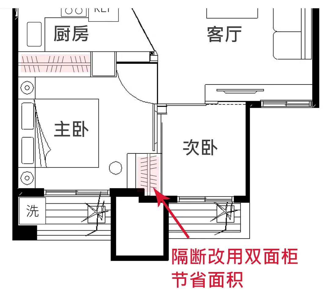 小户型不规则户型设计,小户型二合一户型布局设计